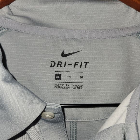 Nike Golf Dri-FIT Gray Performance Polo Men's Size XL‎ - Picture 2 of 8